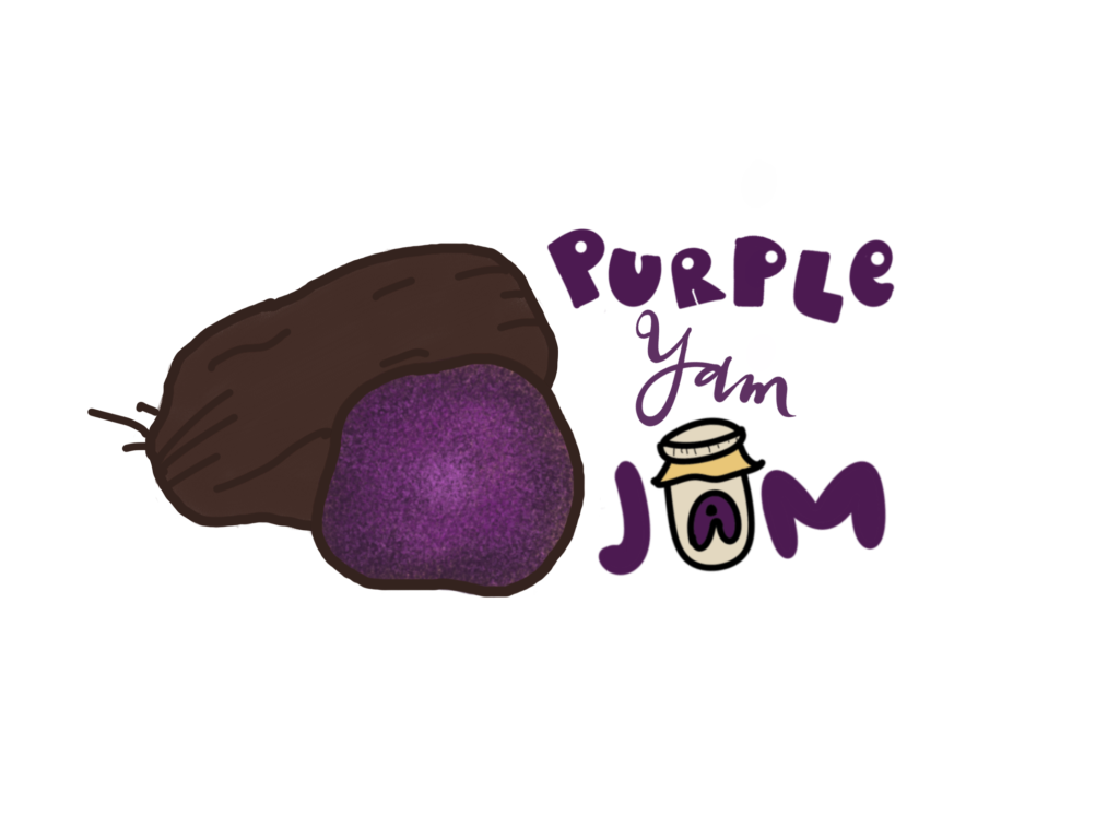 purple yam jam logo drawing