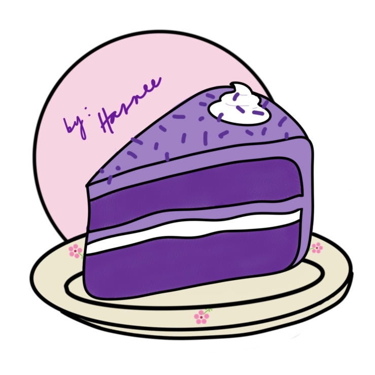 The Ube Cake Logo drawing